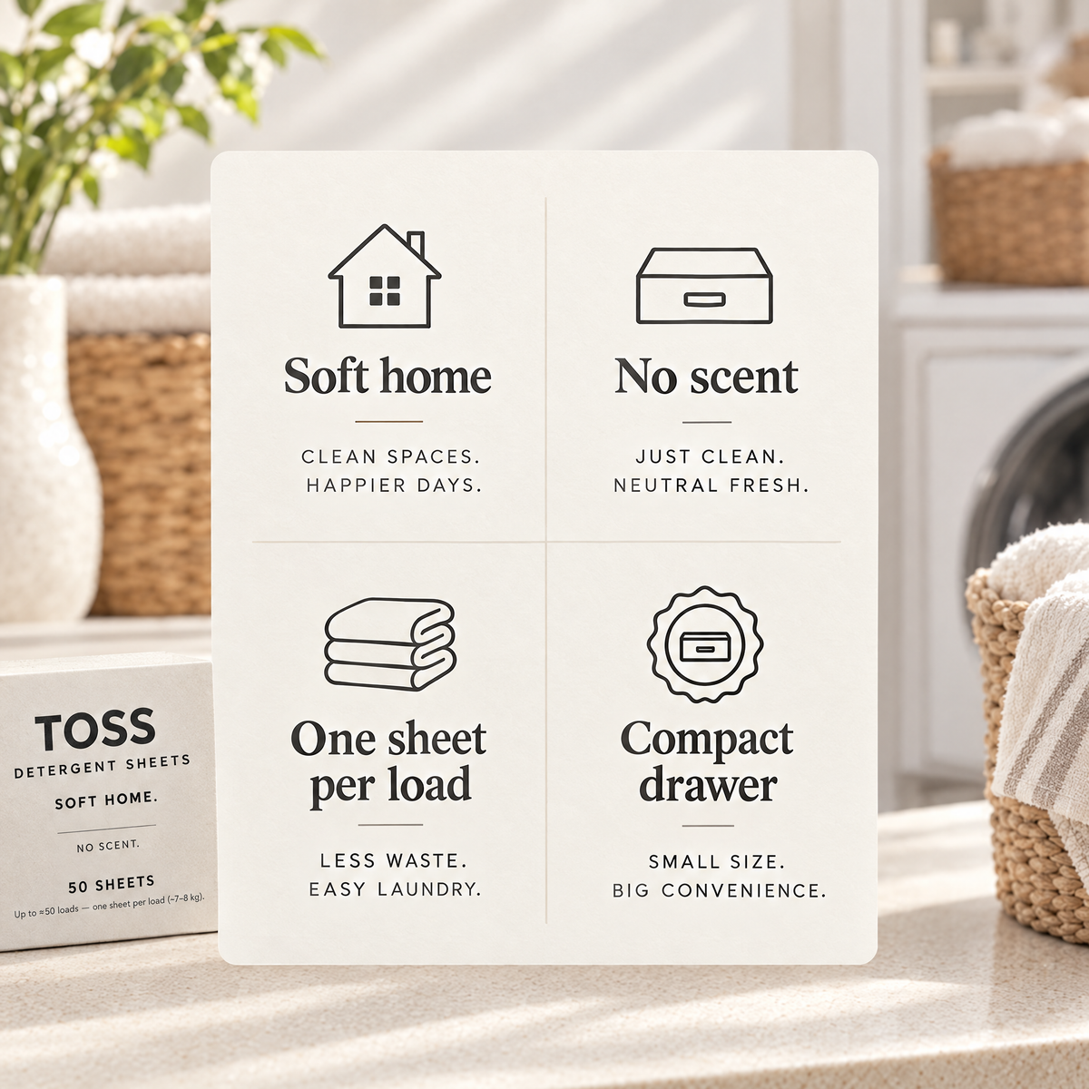 Toss Detergent Sheets 50 Sheets | Pre-Order