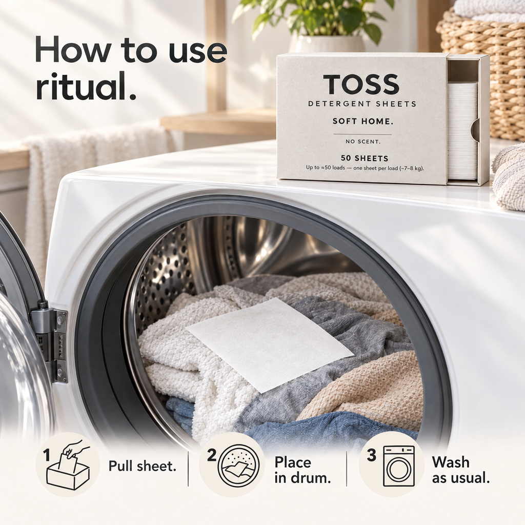 Toss Detergent Sheets 50 Sheets | Pre-Order